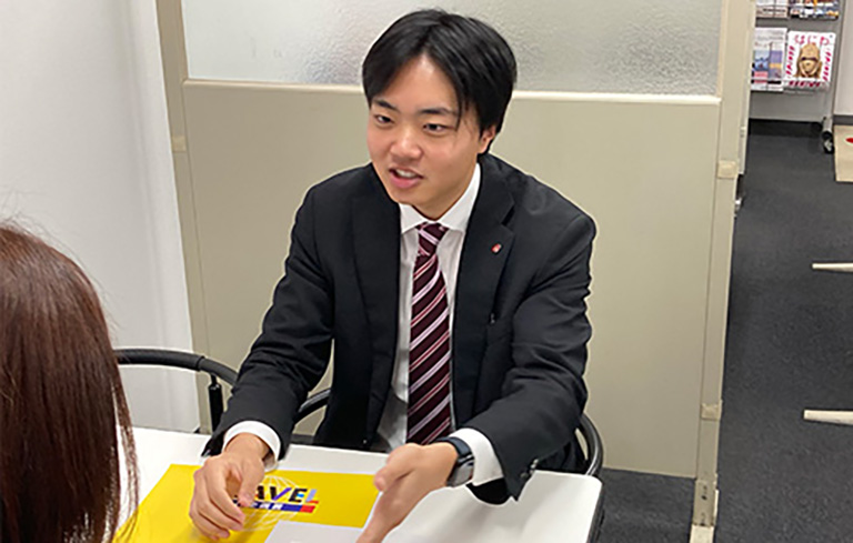 お客様と旅行の打ち合わせを通して自分も成長